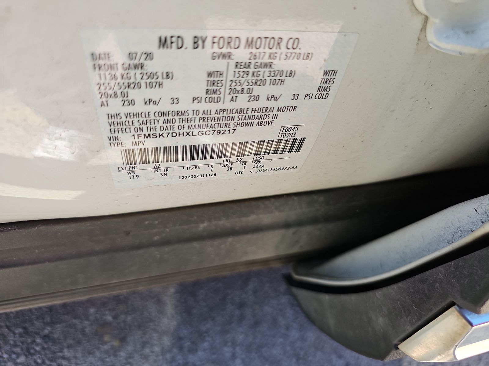 2020 Ford Explorer XLT RWD