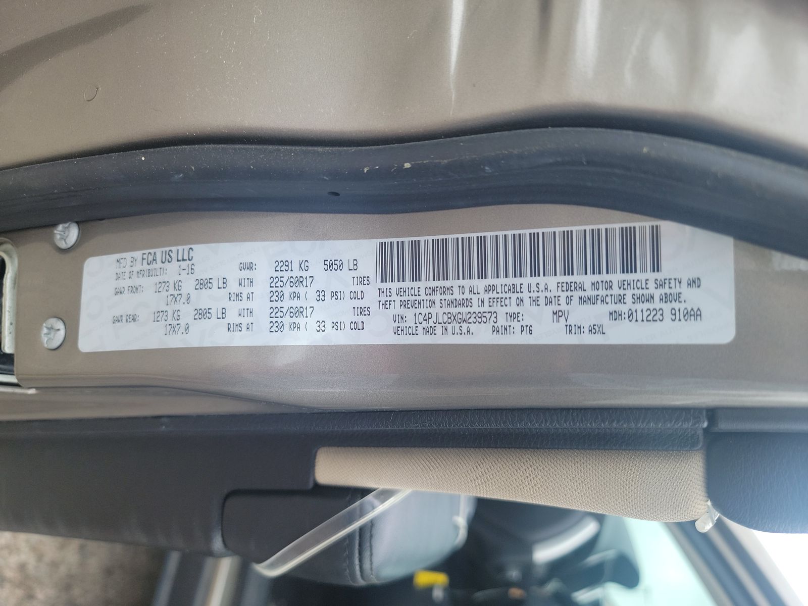 2016 Jeep Cherokee Latitude FWD
