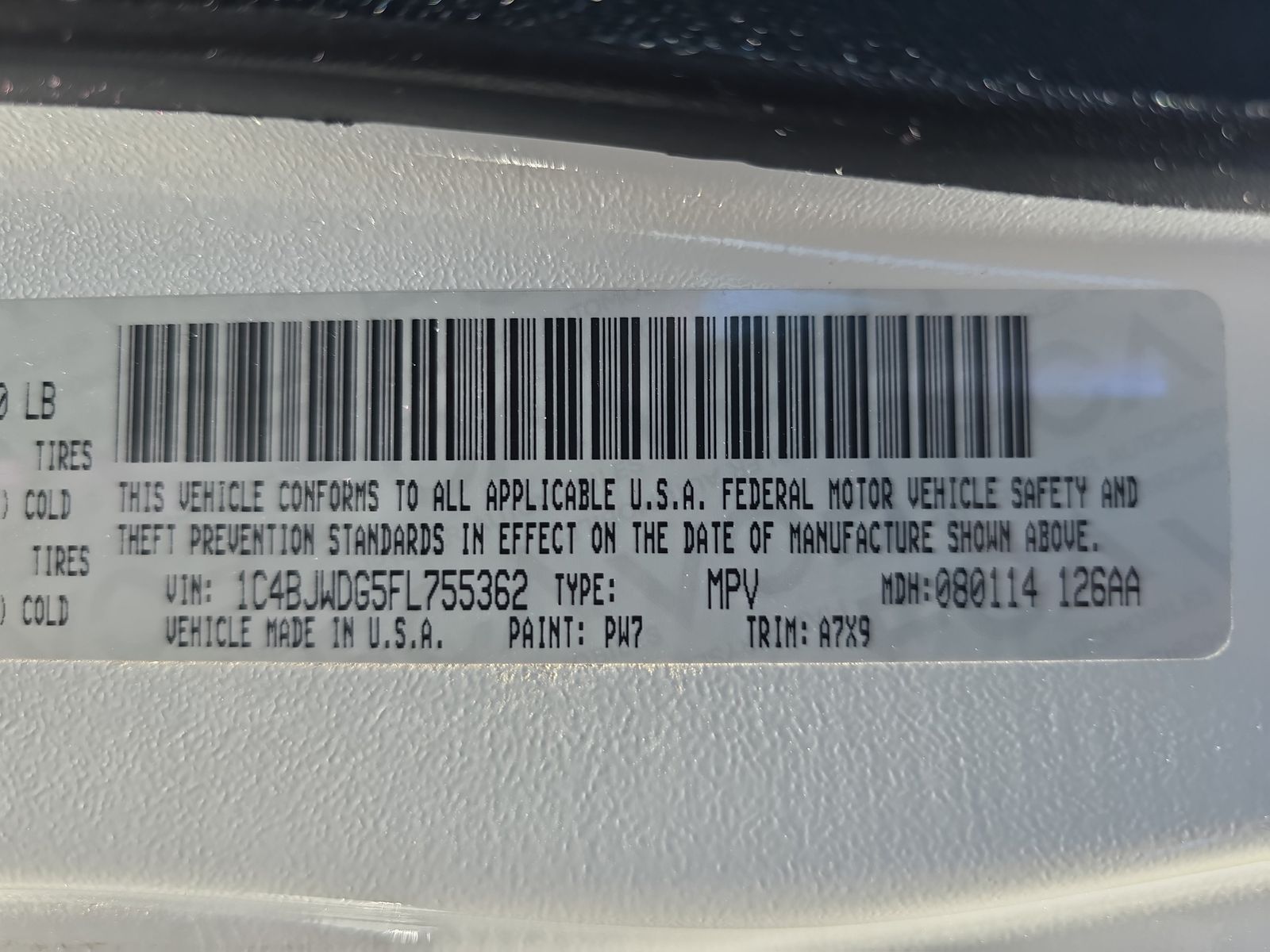 2015 Jeep Wrangler Unlimited Sport AWD