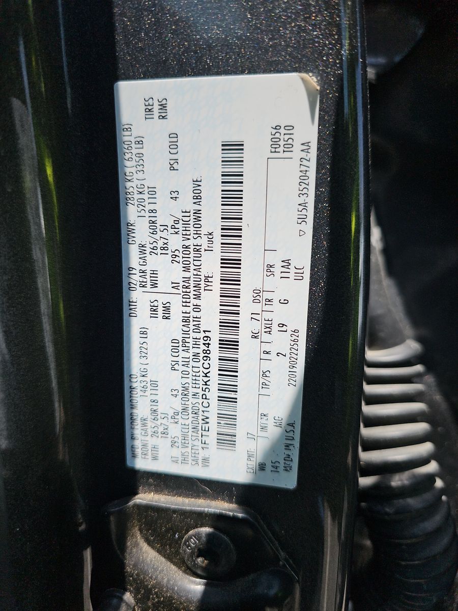 2019 Ford F-150 XLT RWD