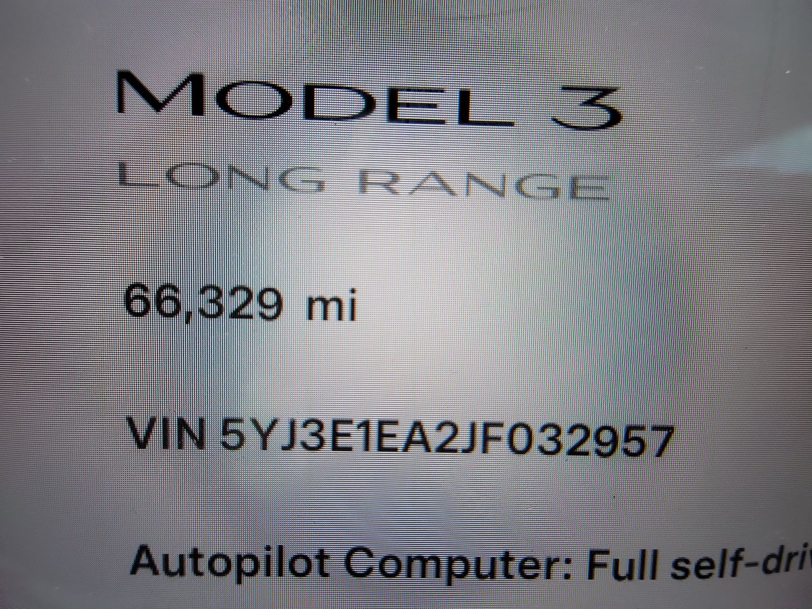2018 Tesla Model 3 Long Range RWD