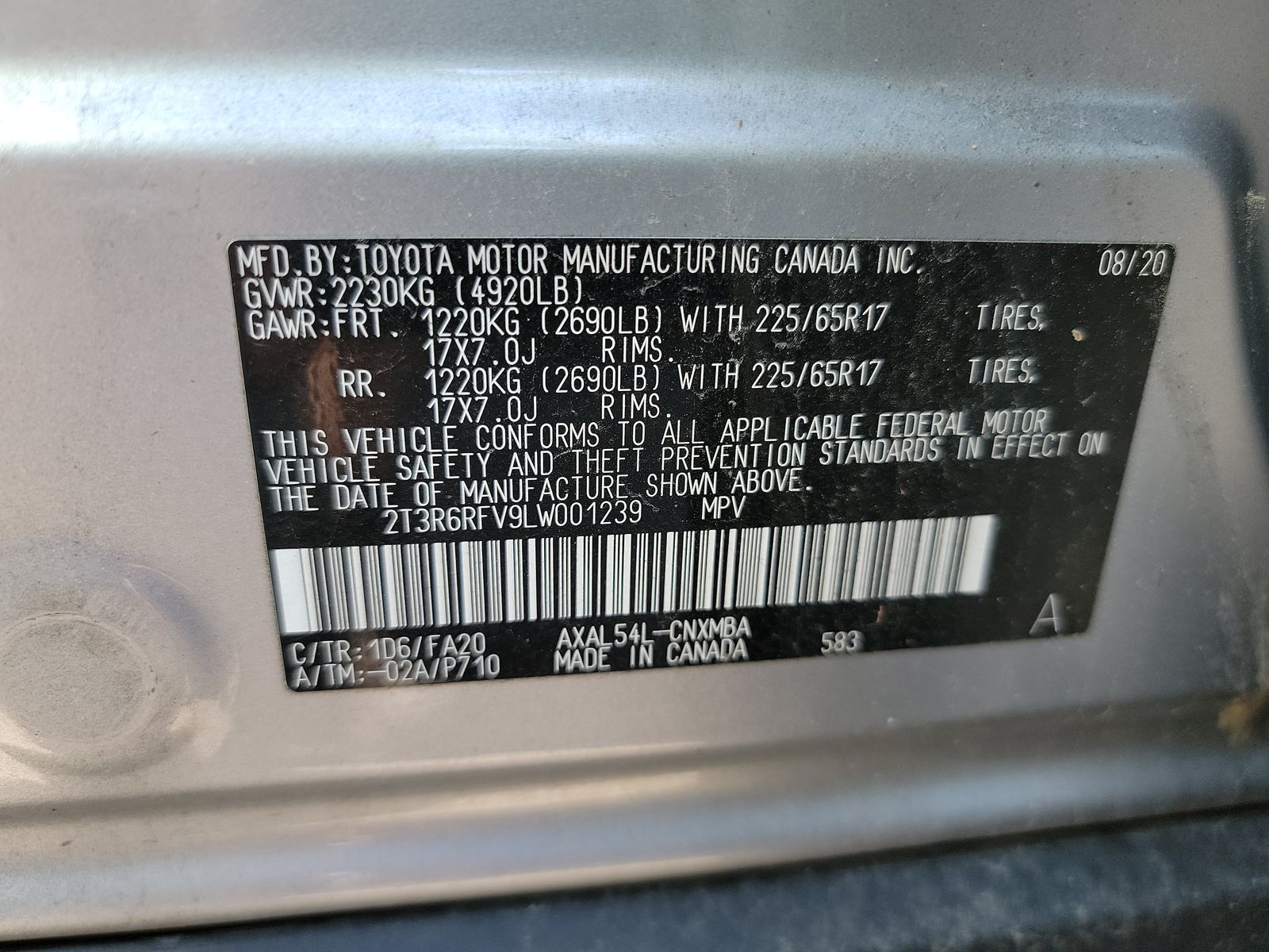 2020 Toyota RAV4 Hybrid XLE AWD
