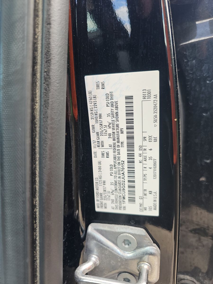 2018 Ford Escape SE AWD