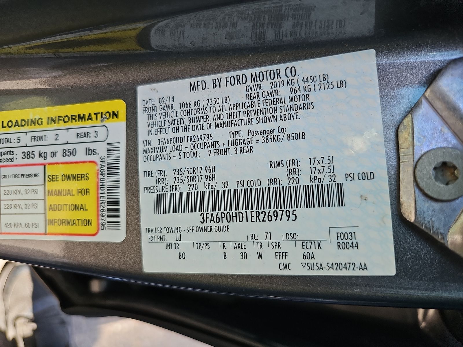 2014 Ford Fusion SE FWD