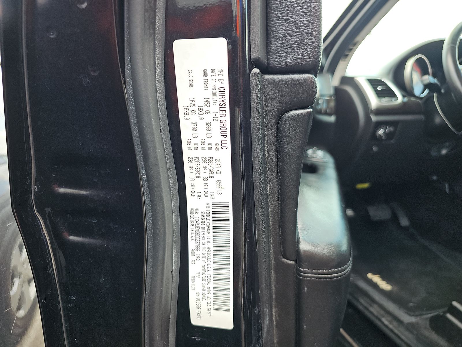 2012 Jeep Grand Cherokee Laredo RWD
