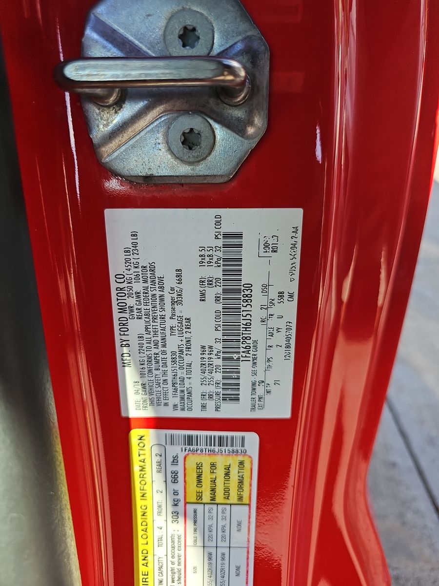 2018 Ford Mustang EcoBoost RWD