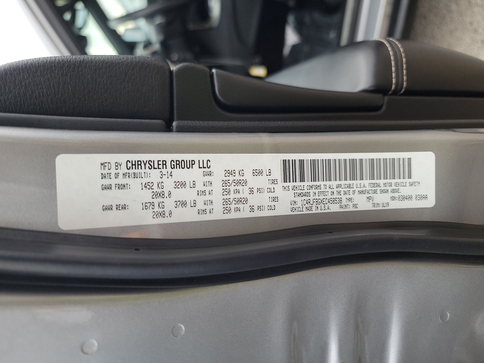 2014 Jeep Grand Cherokee Limited AWD