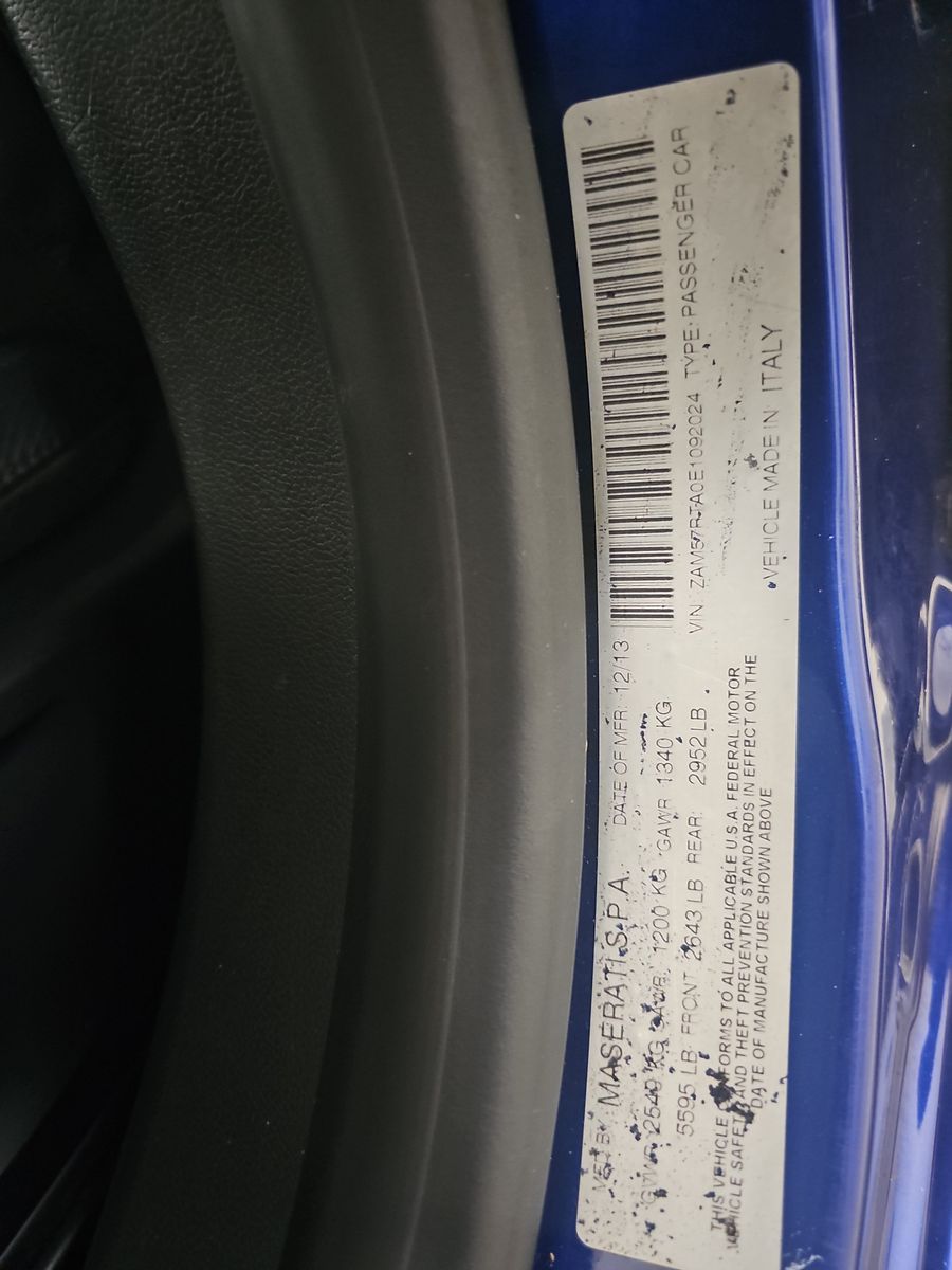 2014 Maserati Ghibli S Q4 AWD