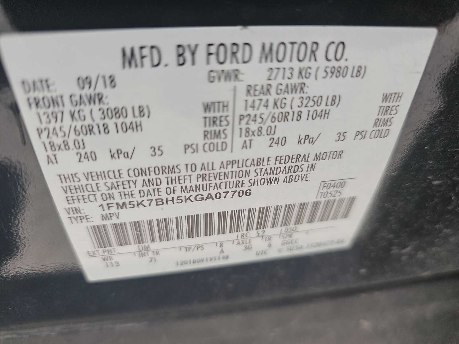 2019 Ford Explorer Base FWD