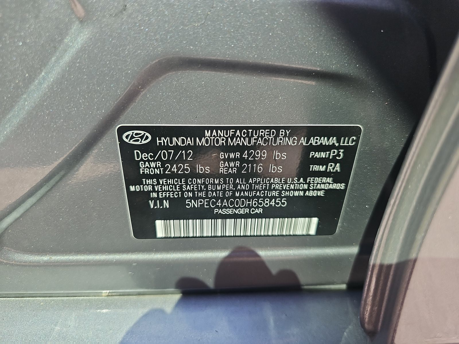 2013 Hyundai Sonata Limited FWD