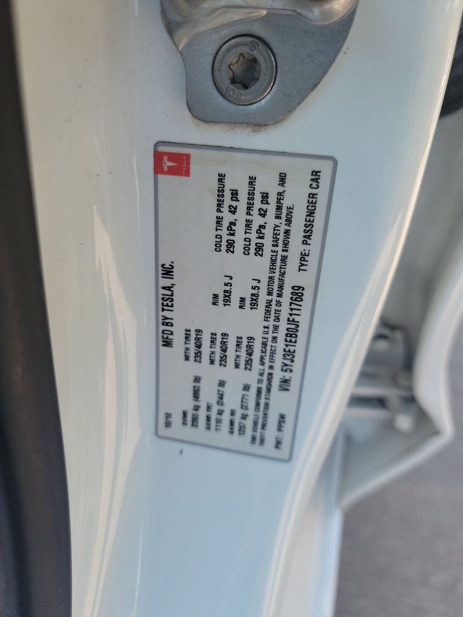 2018 Tesla Model 3 Long Range AWD