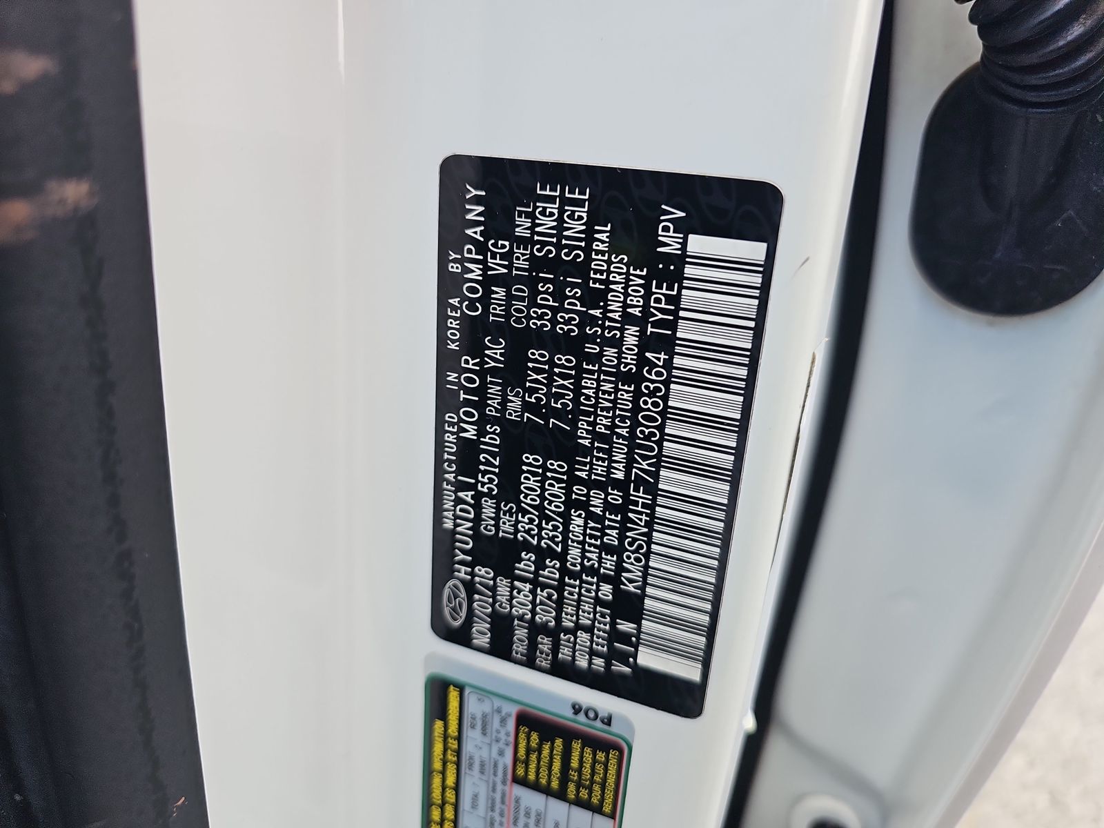 2019 Hyundai Santa Fe XL SE FWD