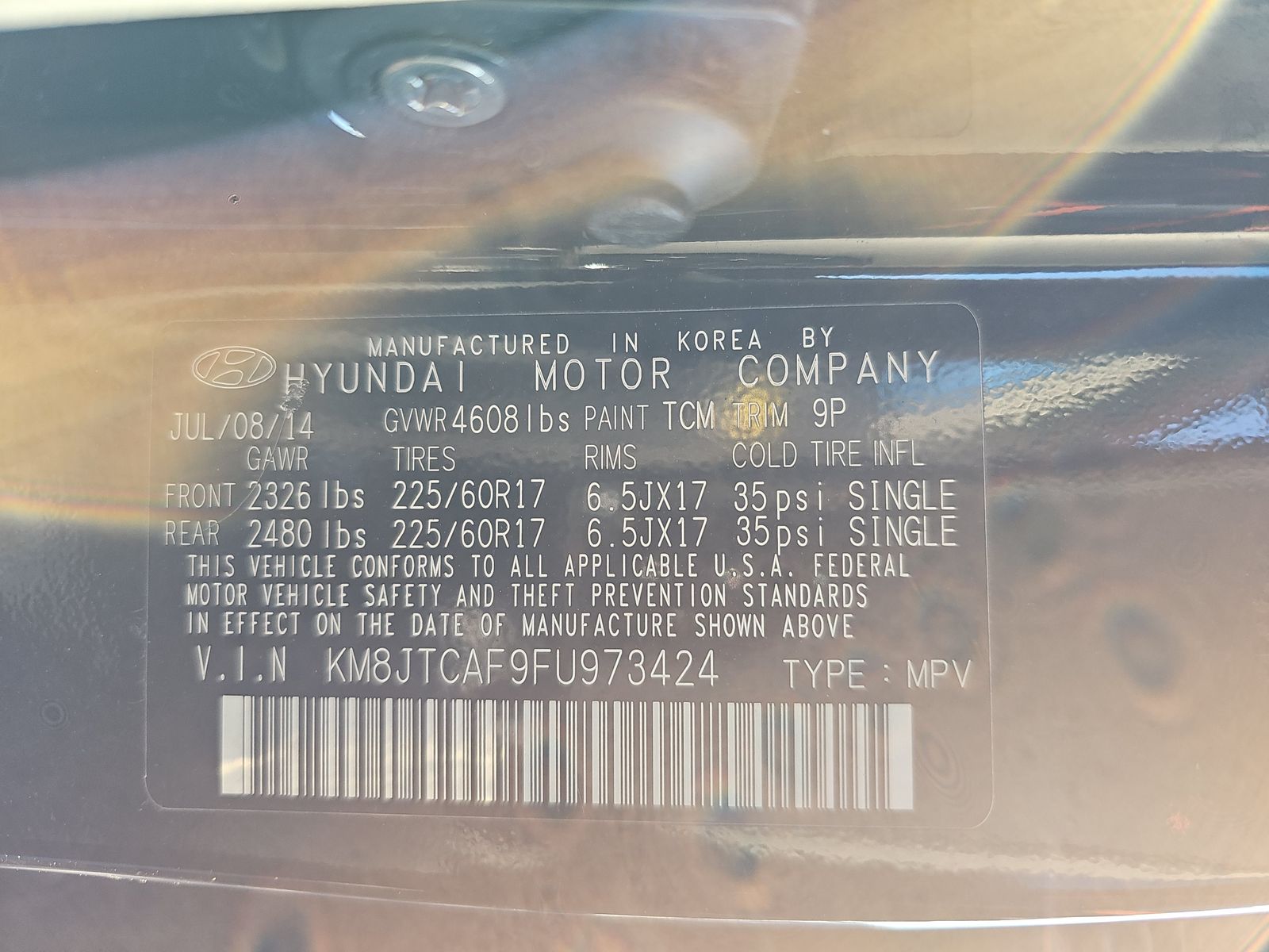 2015 Hyundai Tucson GLS AWD