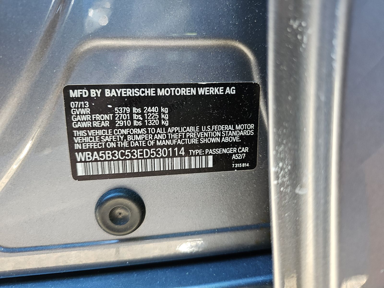 2014 BMW 5 Series 535i xDrive AWD