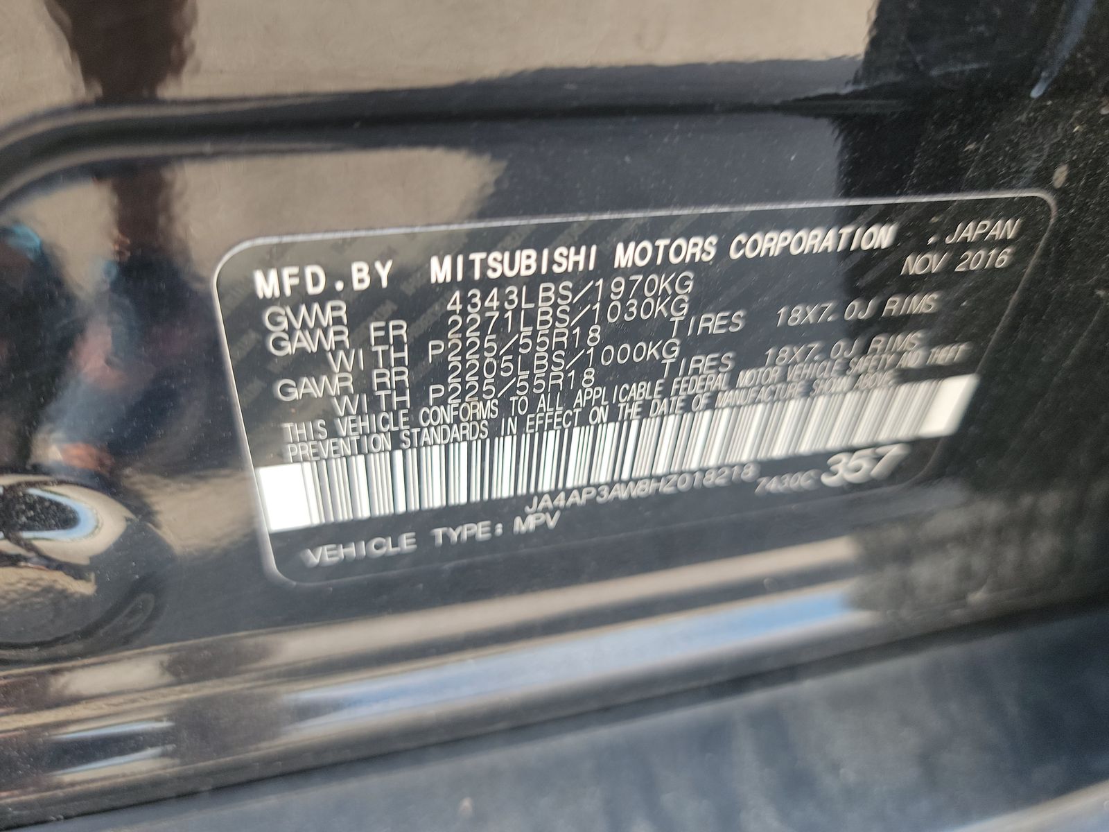 2017 Mitsubishi Outlander Sport SE FWD