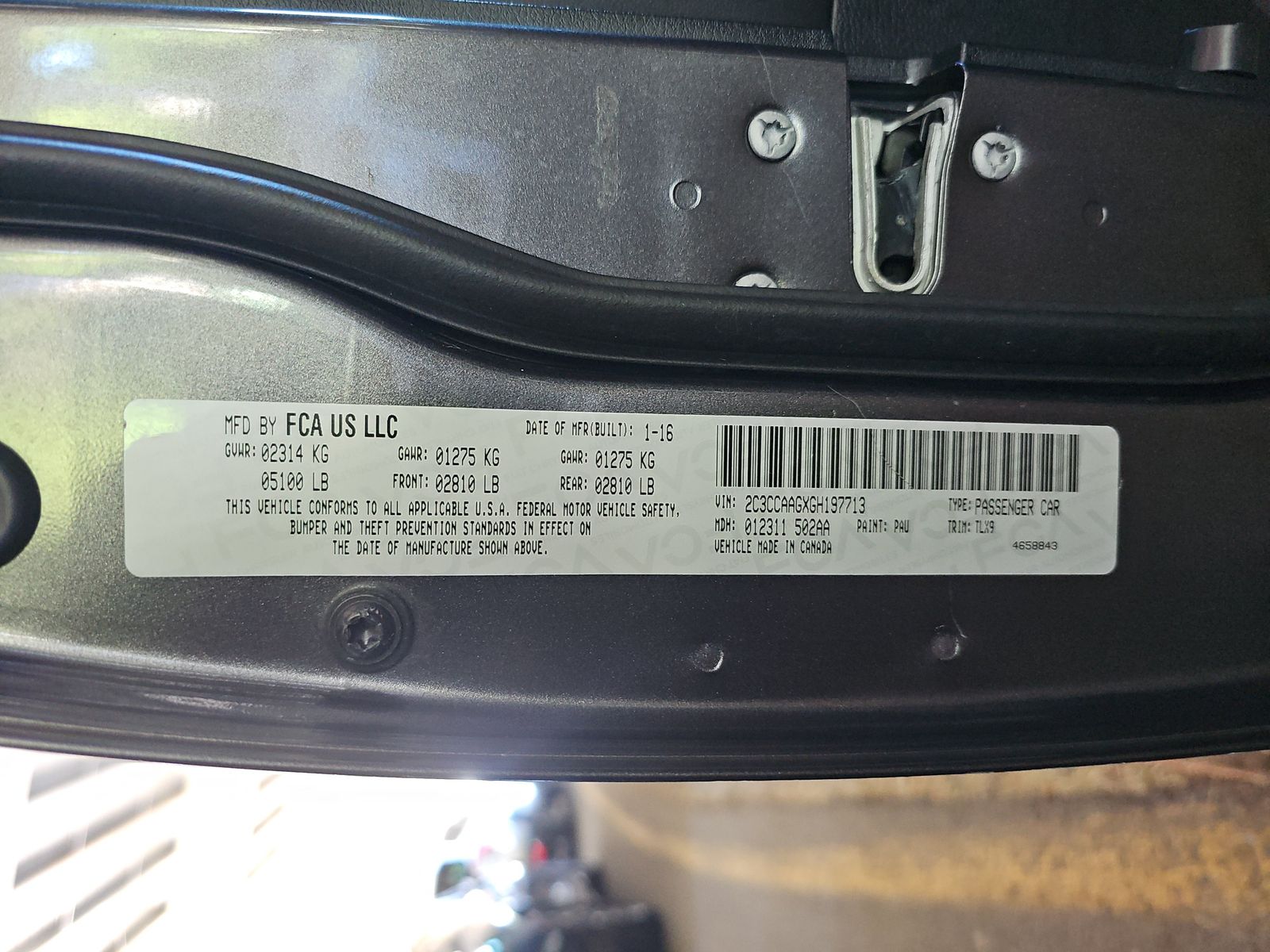 2016 Chrysler 300 Limited RWD