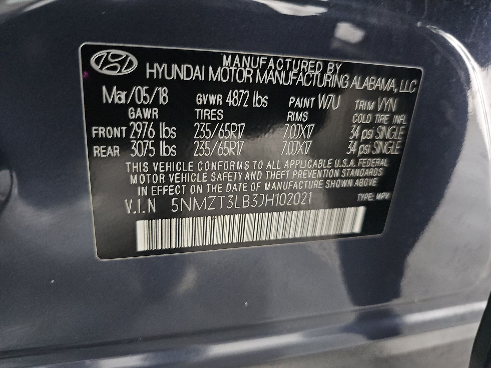 2018 Hyundai Santa Fe Sport Base FWD