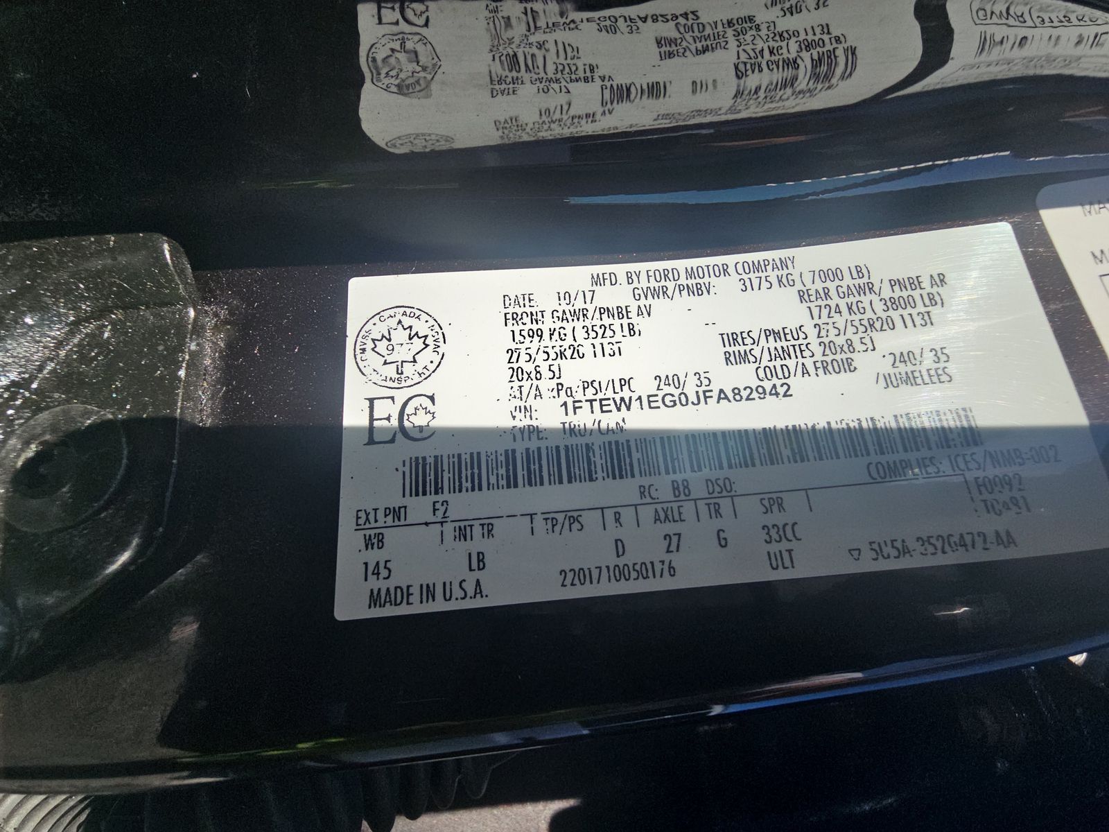 2018 Ford F-150 LARIAT AWD