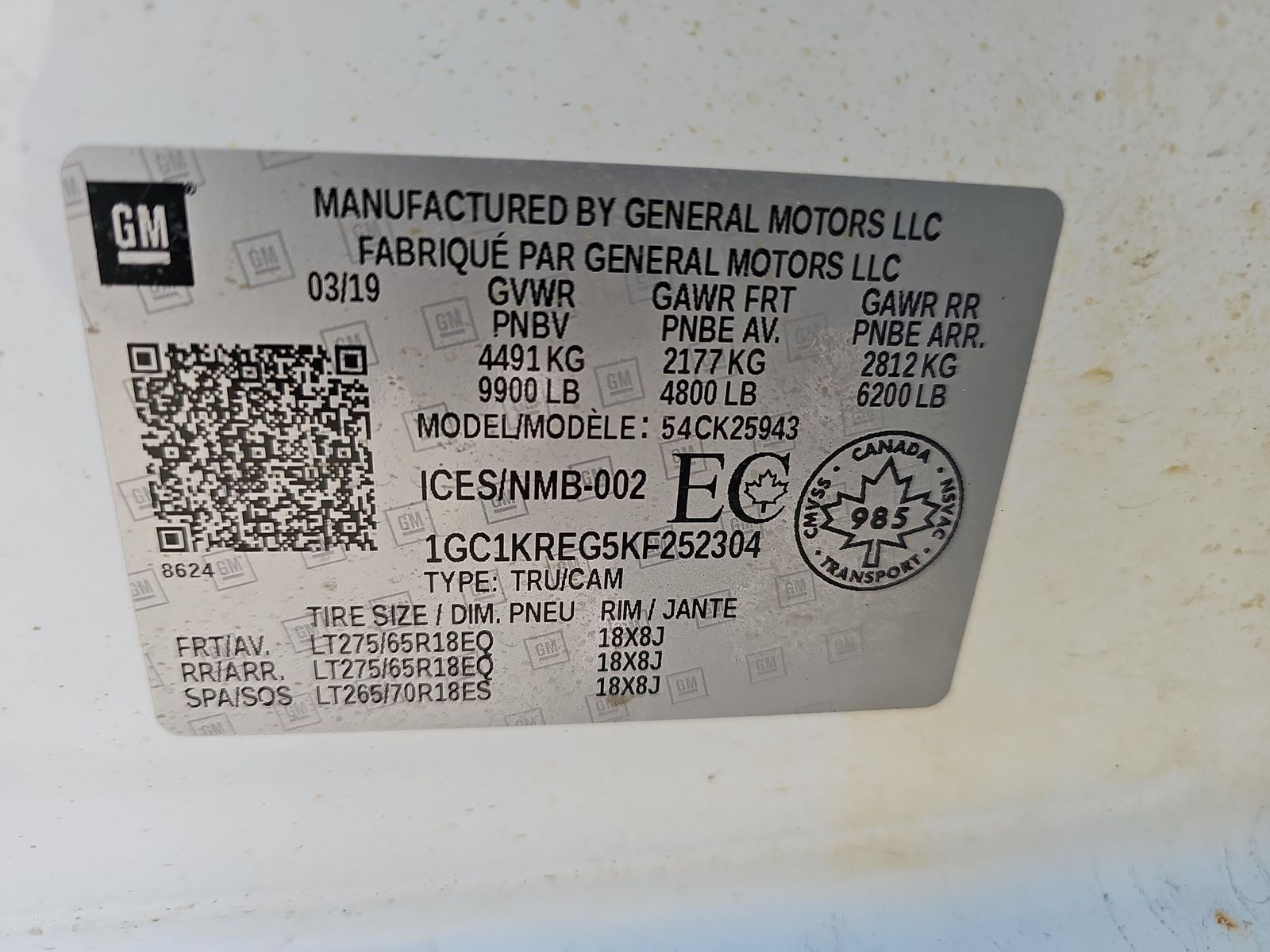 2019 Chevrolet Silverado 2500HD Work Truck AWD