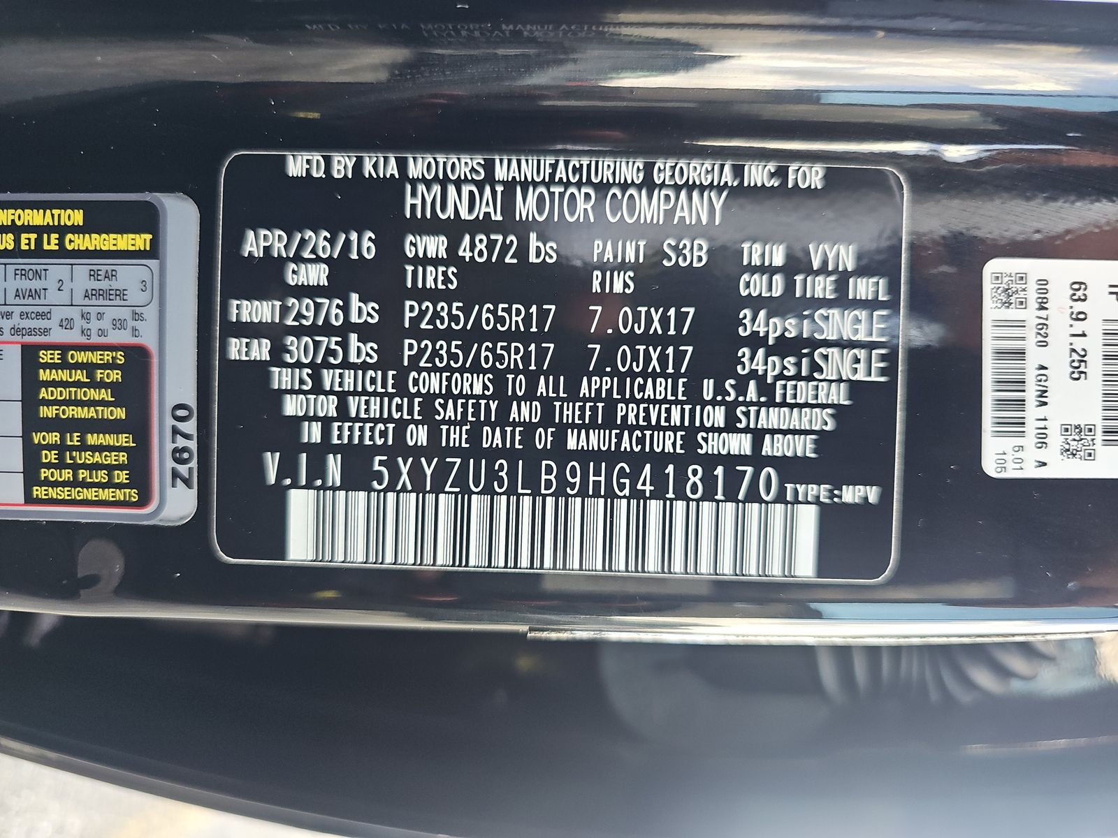 2017 Hyundai Santa Fe Sport Base FWD