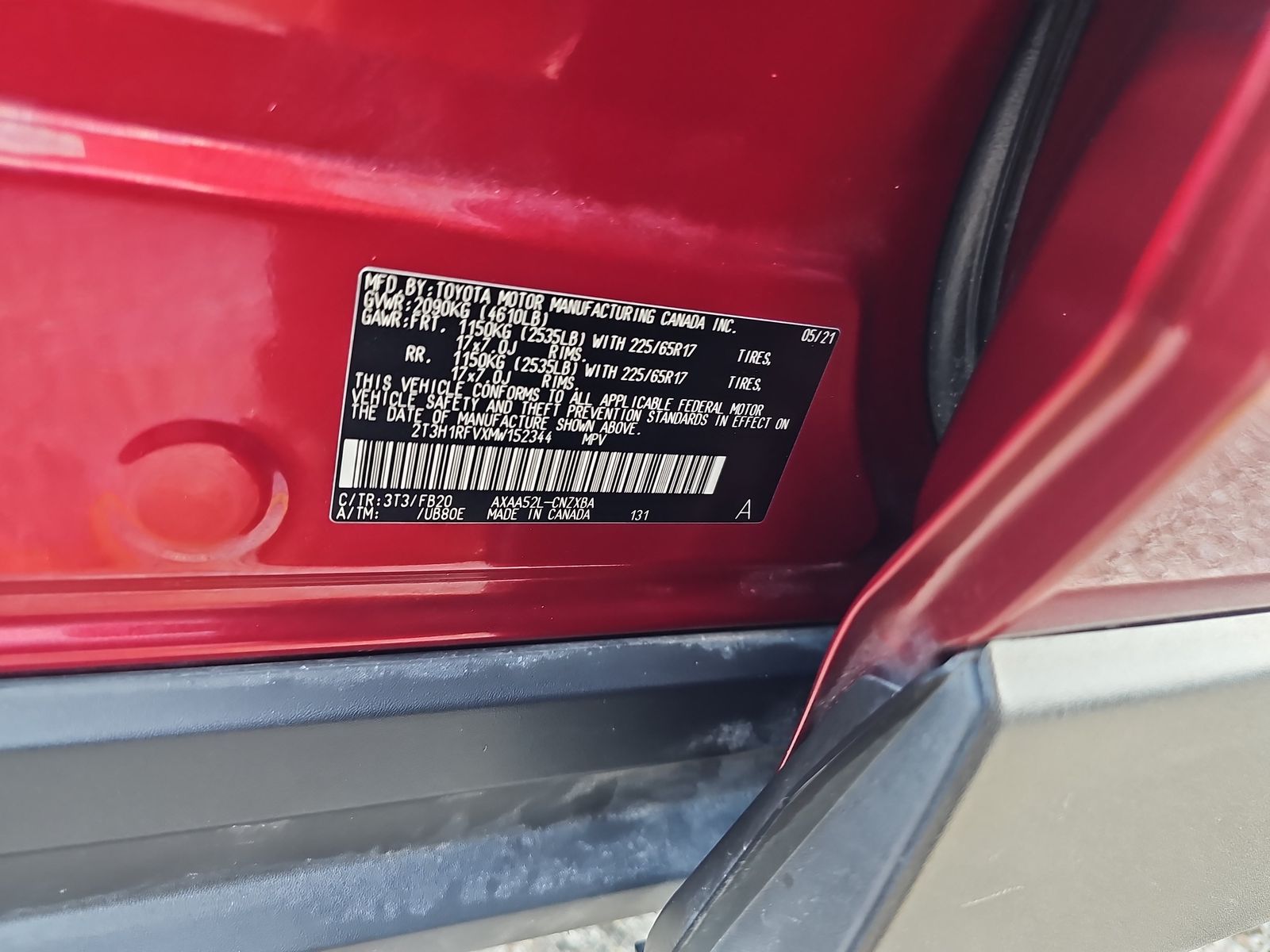 2021 Toyota RAV4 LE FWD