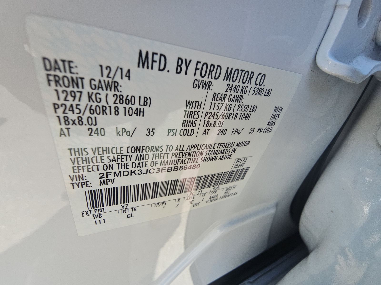 2014 Ford Edge SEL FWD