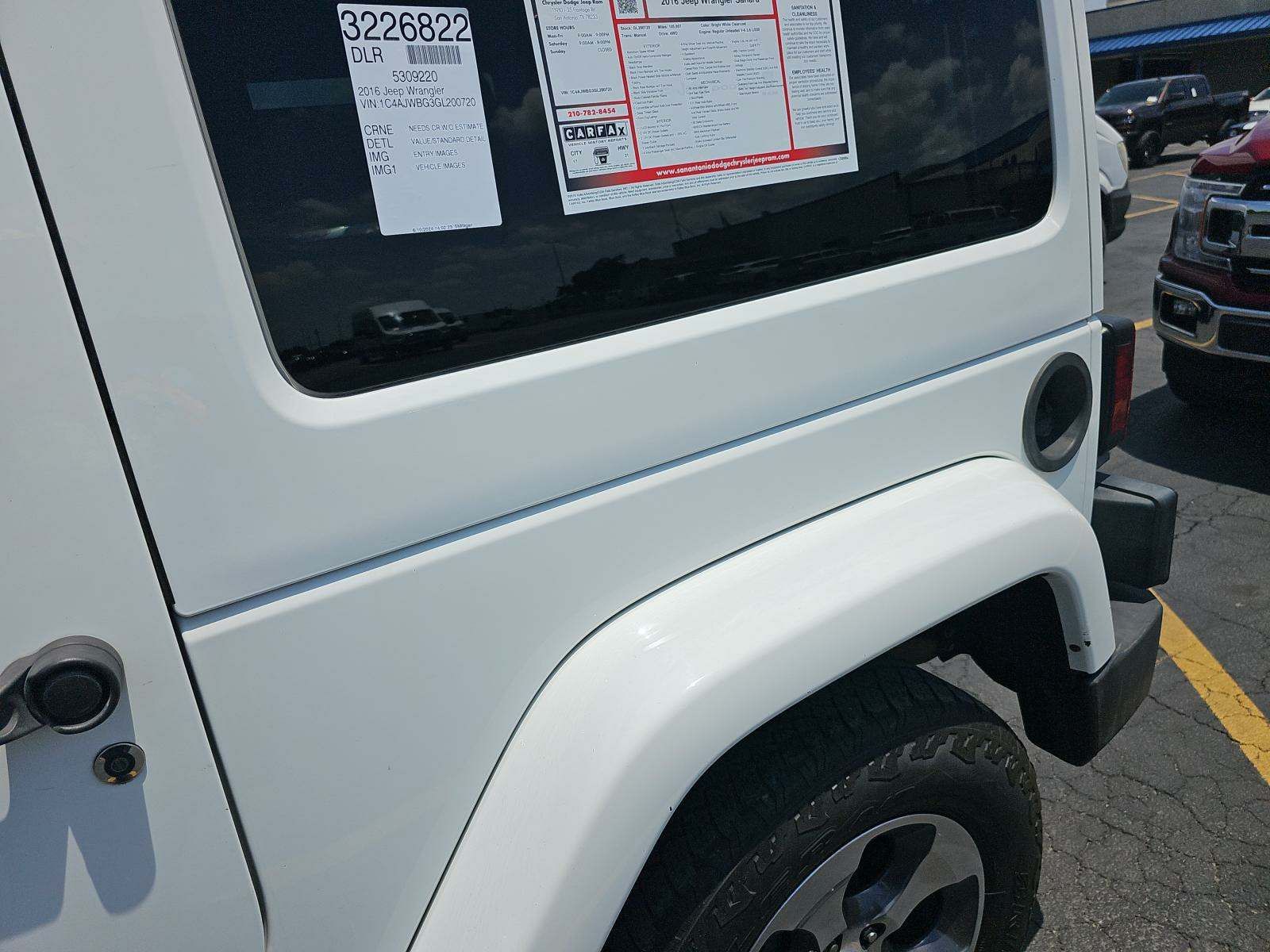 2016 Jeep Wrangler Sahara AWD