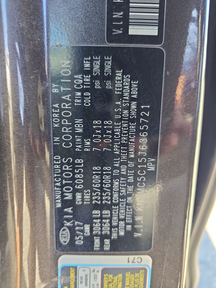 2018 Kia Sedona EX FWD