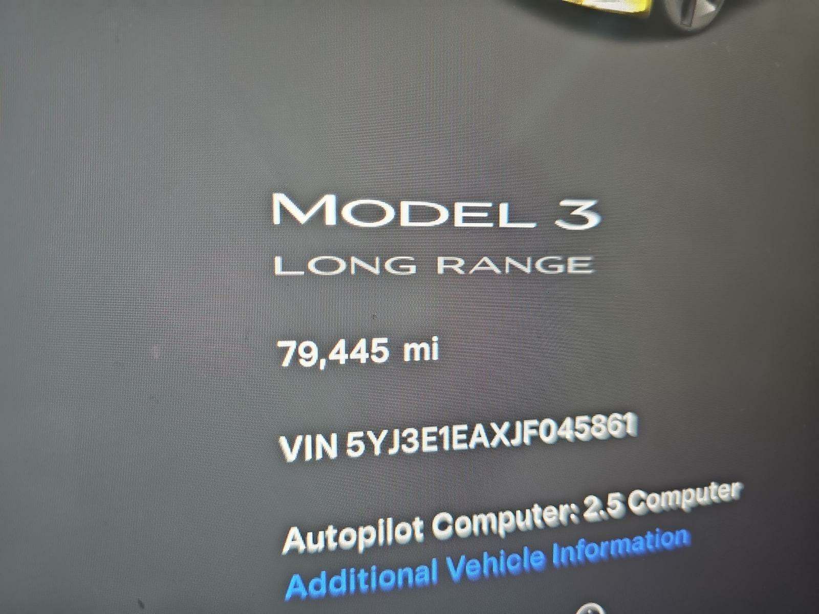 2018 Tesla Model 3 Long Range RWD