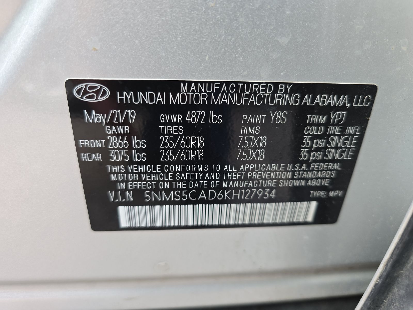 2019 Hyundai Santa Fe Limited AWD