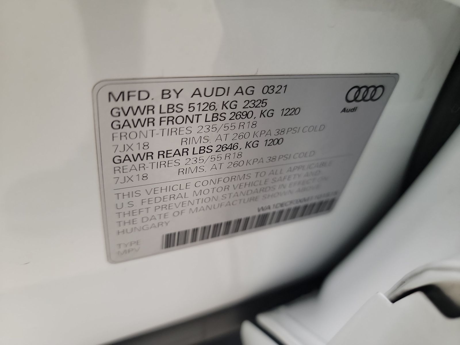 2021 Audi Q3 2.0T S line Premium AWD