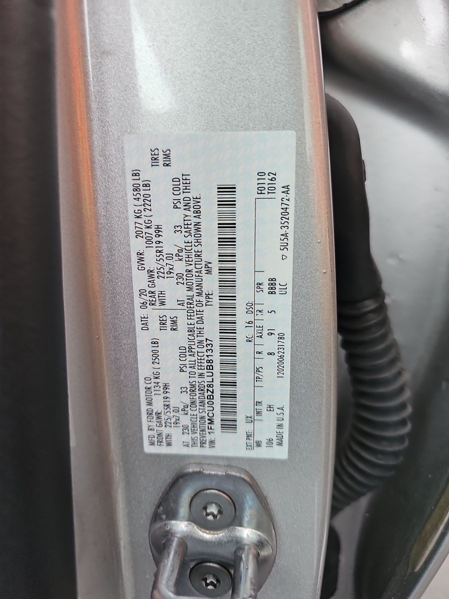 2020 Ford Escape Hybrid SE Sport FWD