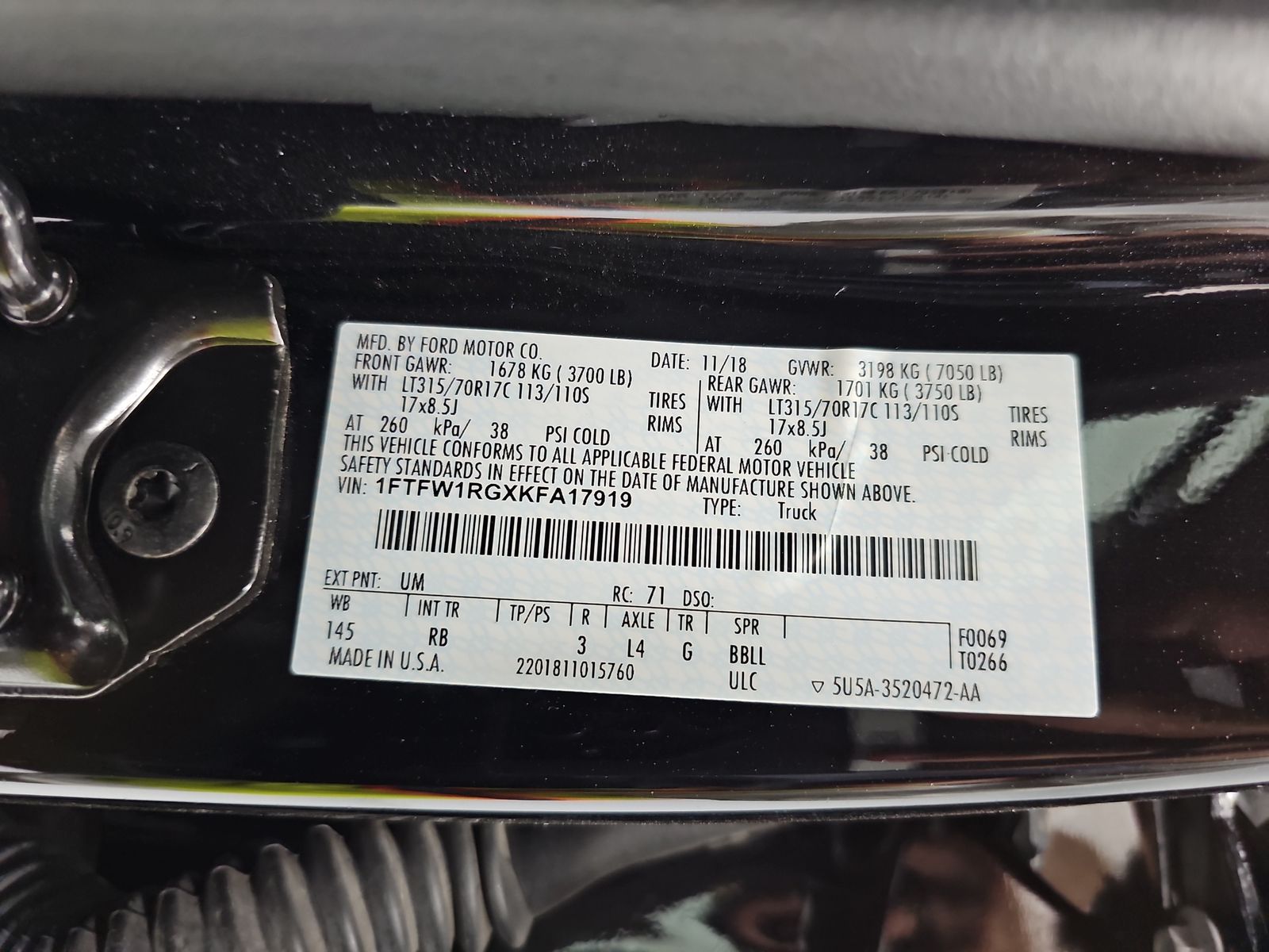 2019 Ford F-150 Raptor AWD
