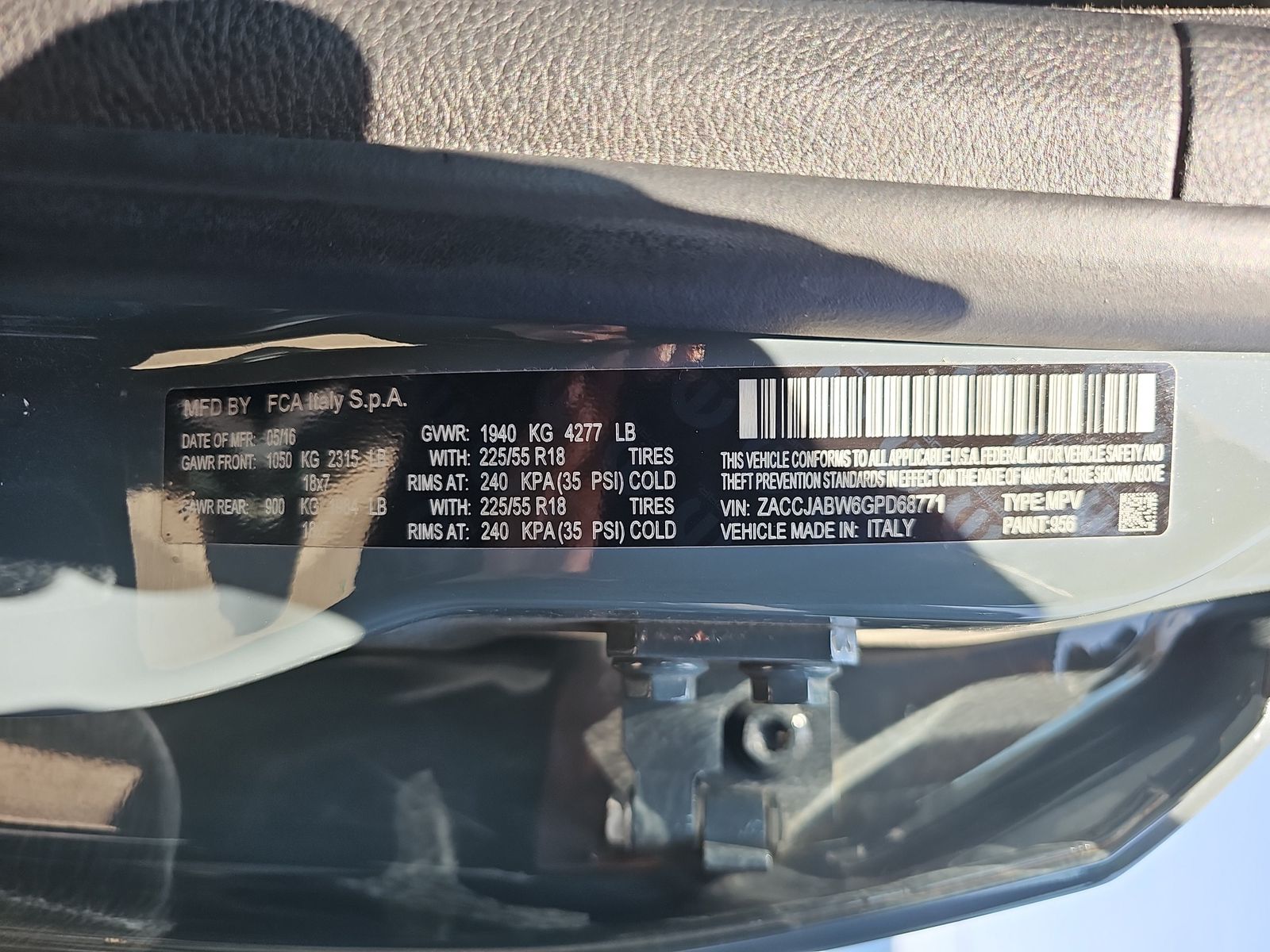 2016 Jeep Renegade Latitude 75th Anniversary Edition FWD