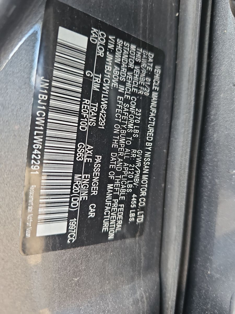 2020 Nissan Rogue Sport S AWD