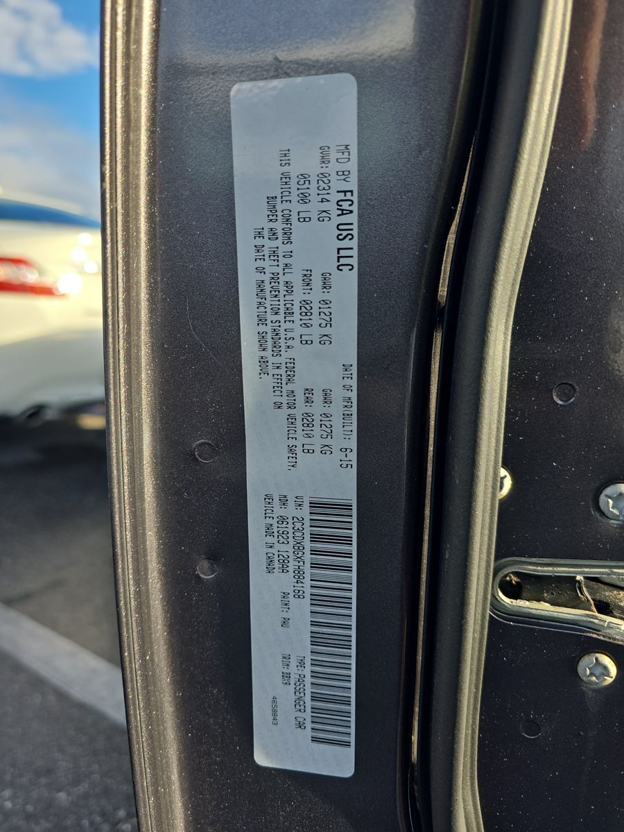 2015 Dodge Charger SE RWD