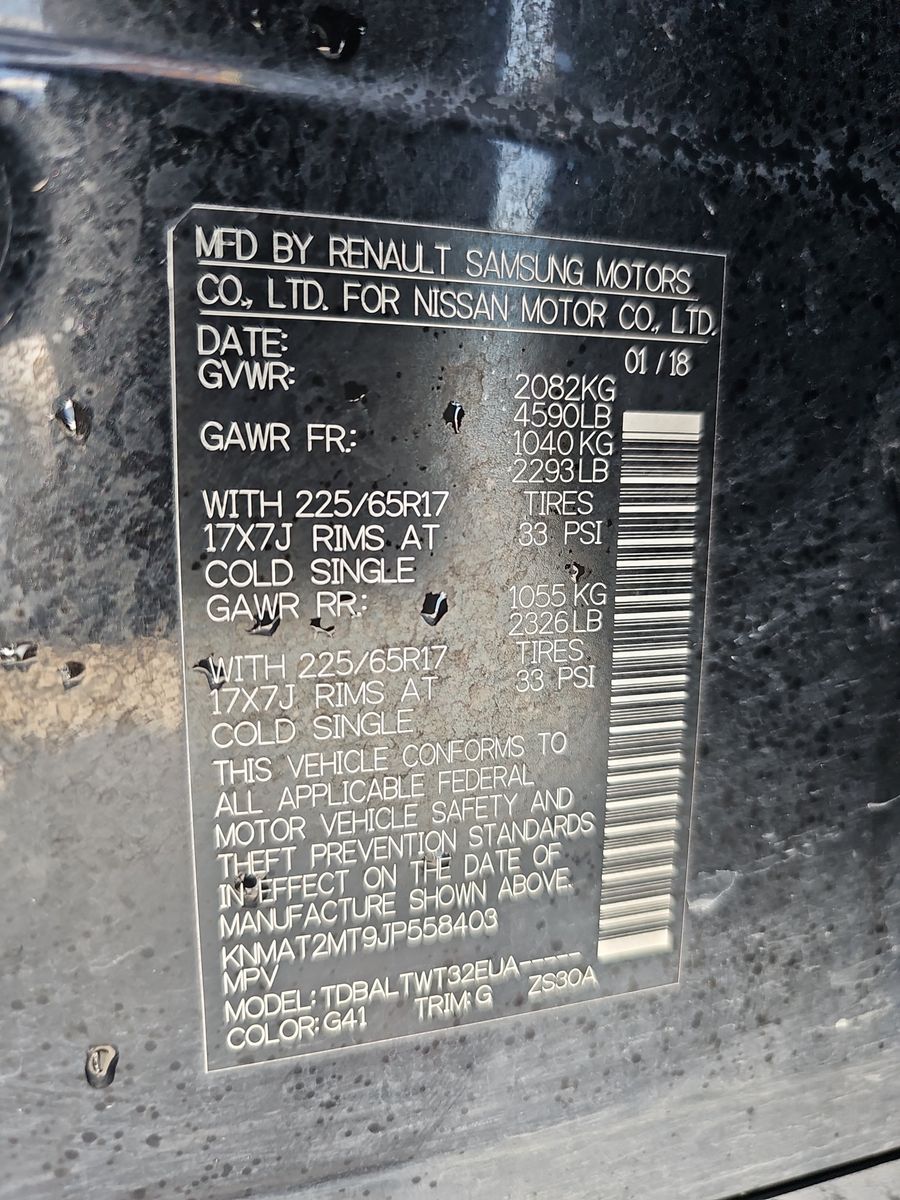 2018 Nissan Rogue SV FWD