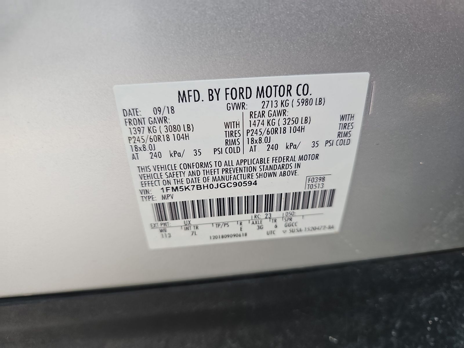 2018 Ford Explorer Base FWD