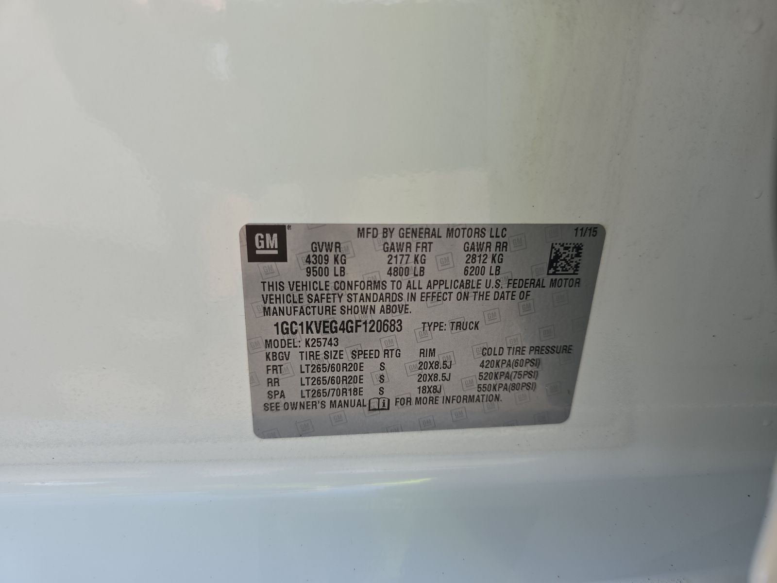 2016 Chevrolet Silverado 2500HD LT AWD