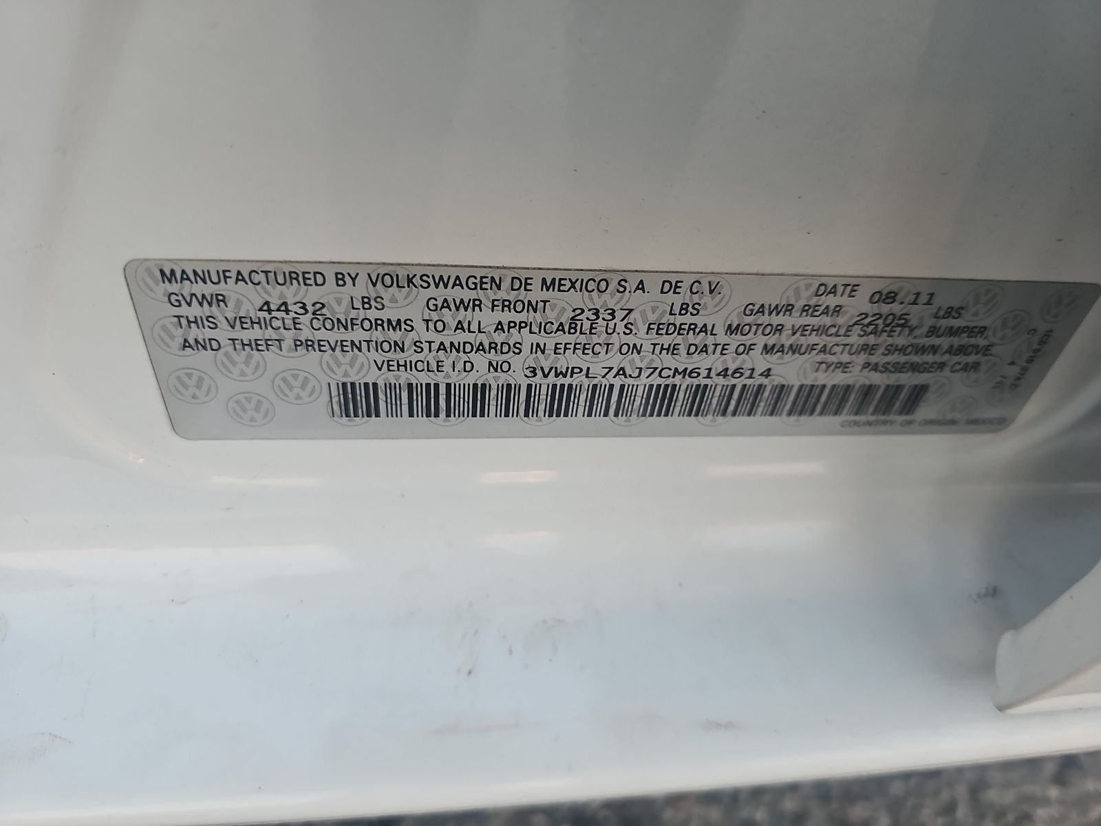 2012 Volkswagen Jetta 2.0L TDI FWD