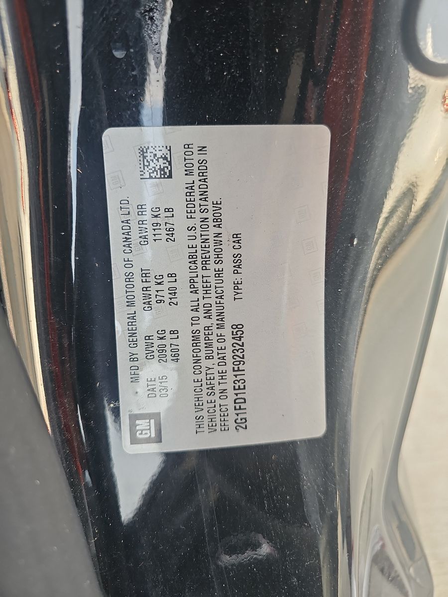 2015 Chevrolet Camaro LT RWD