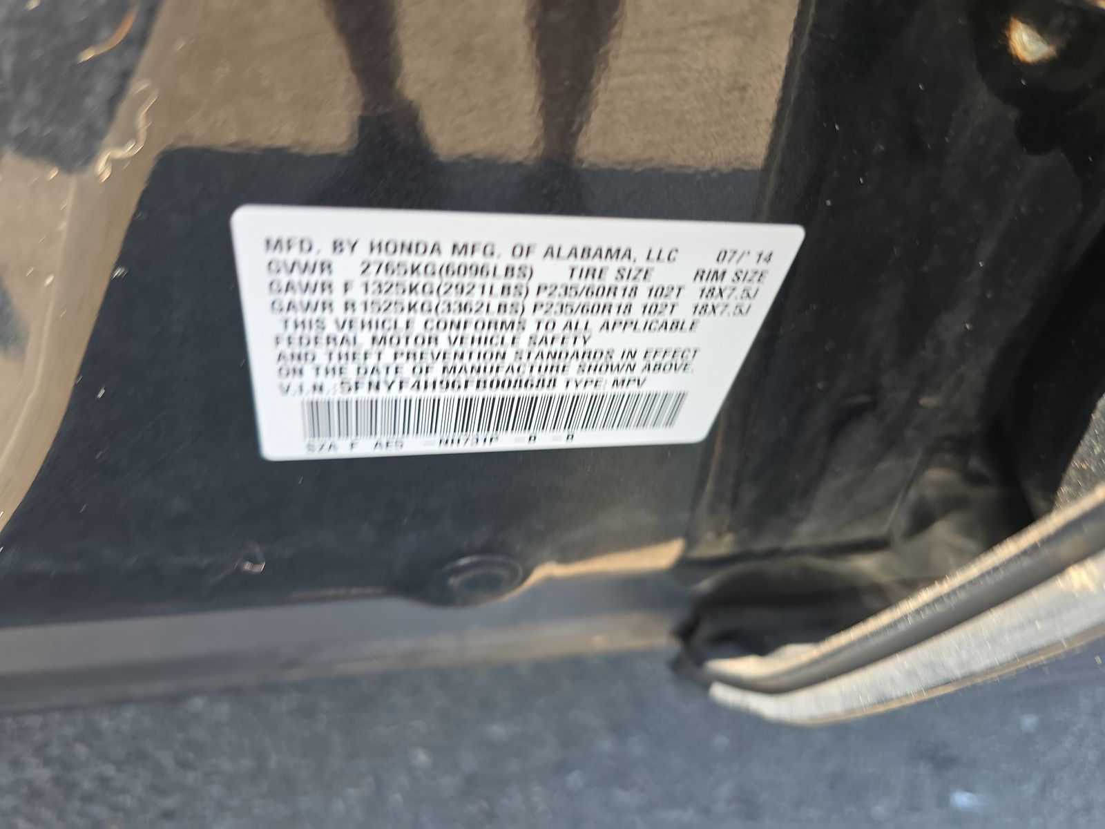 2015 Honda Pilot Touring AWD