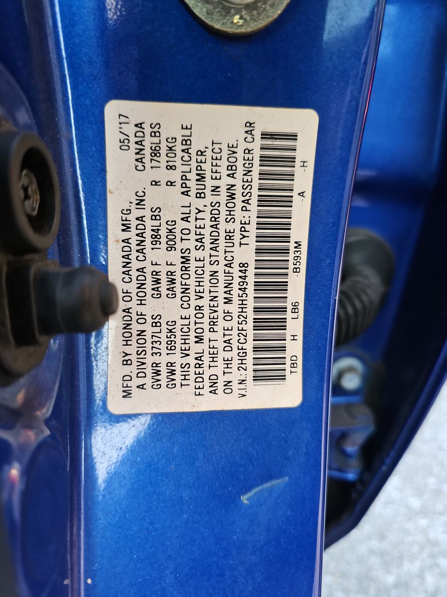 2017 Honda Civic LX FWD