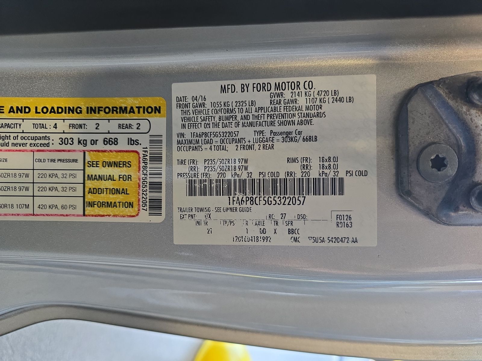 2016 Ford Mustang GT RWD