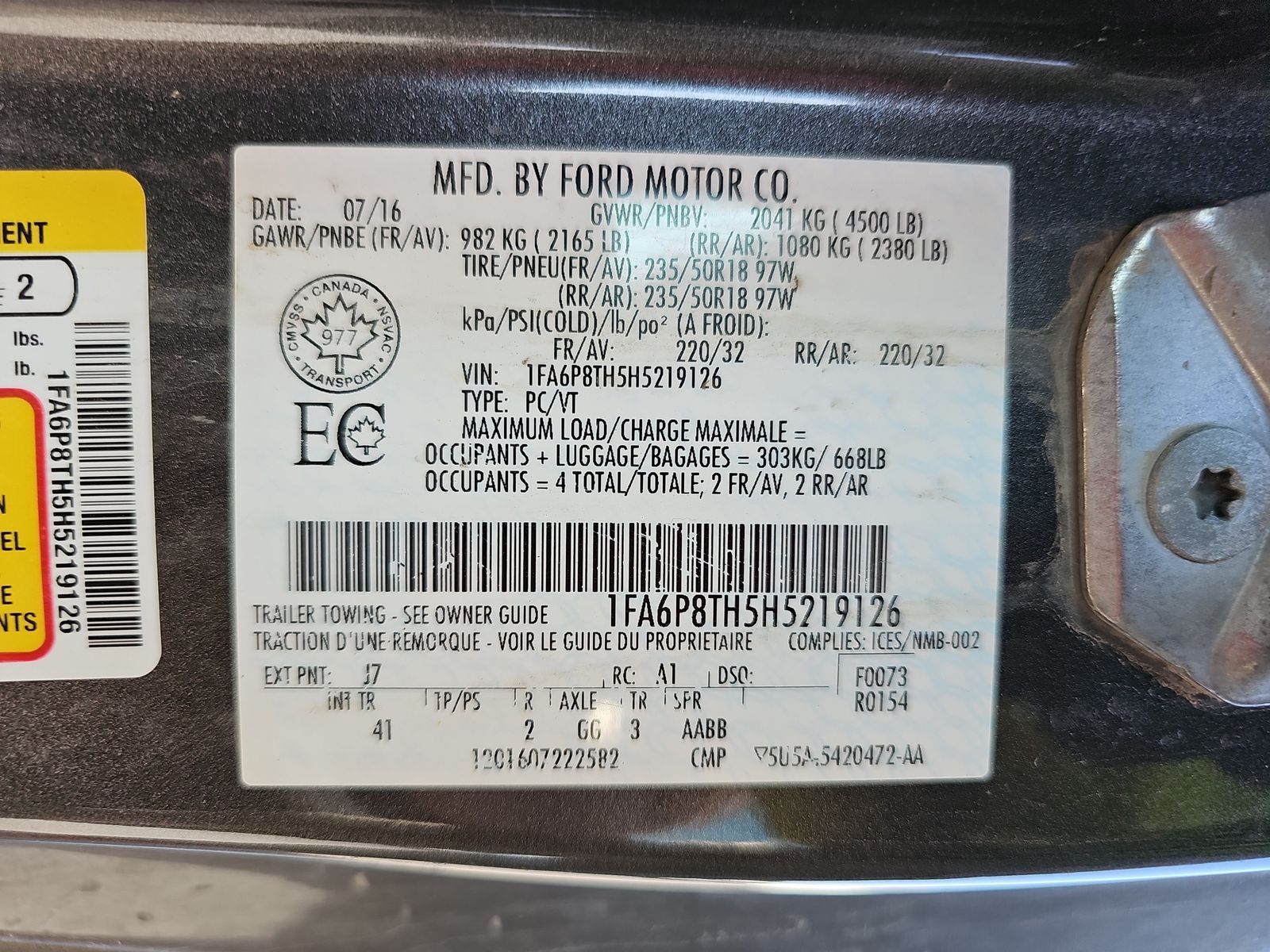 2017 Ford Mustang EcoBoost Premium RWD