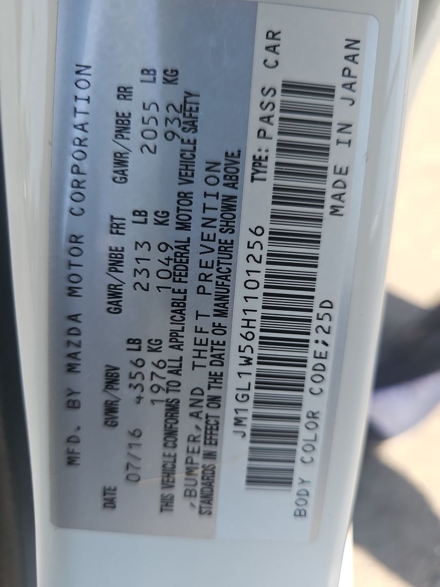 2017 MAZDA MAZDA6 Grand Touring FWD