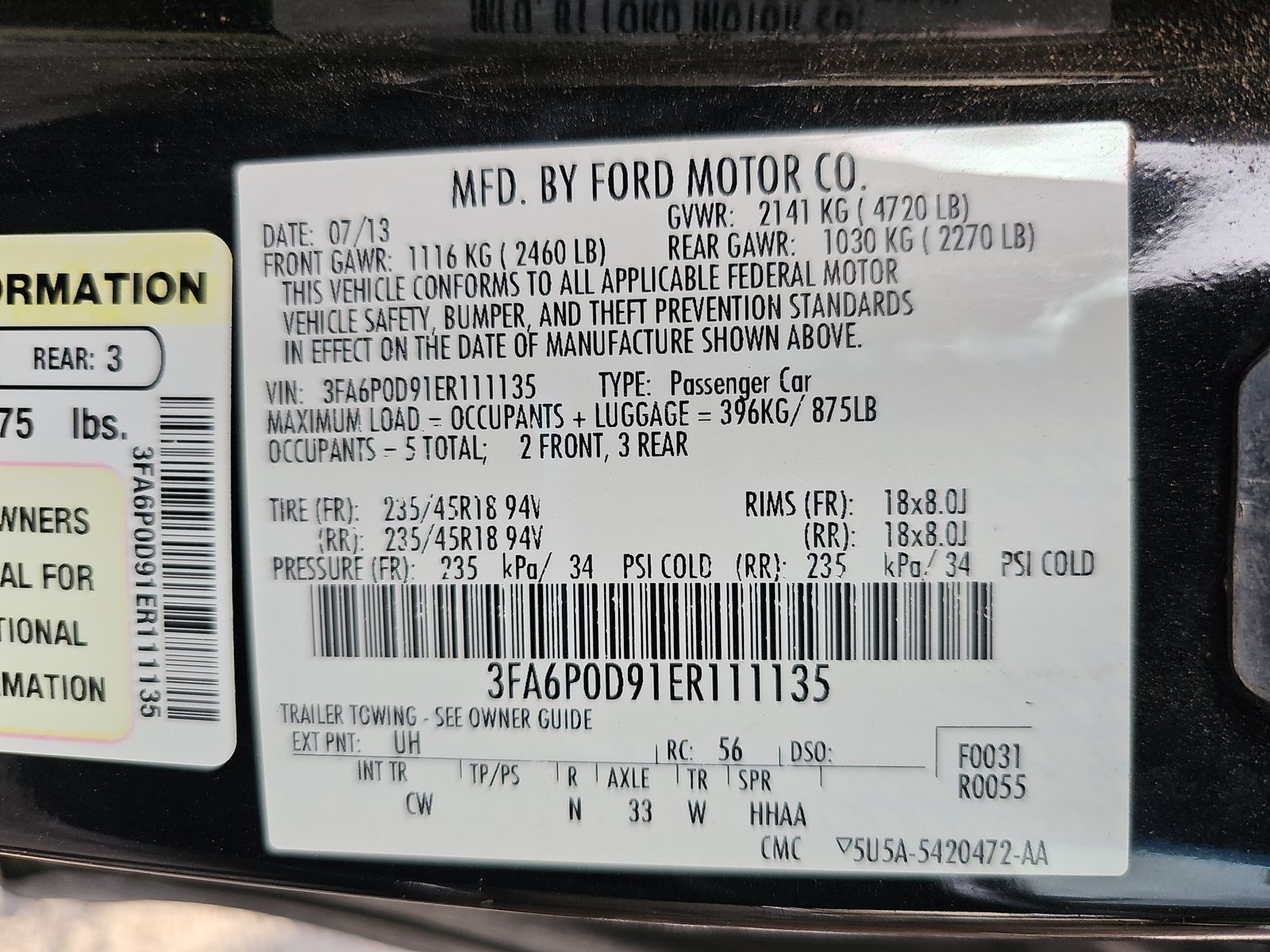 2014 Ford Fusion Titanium AWD