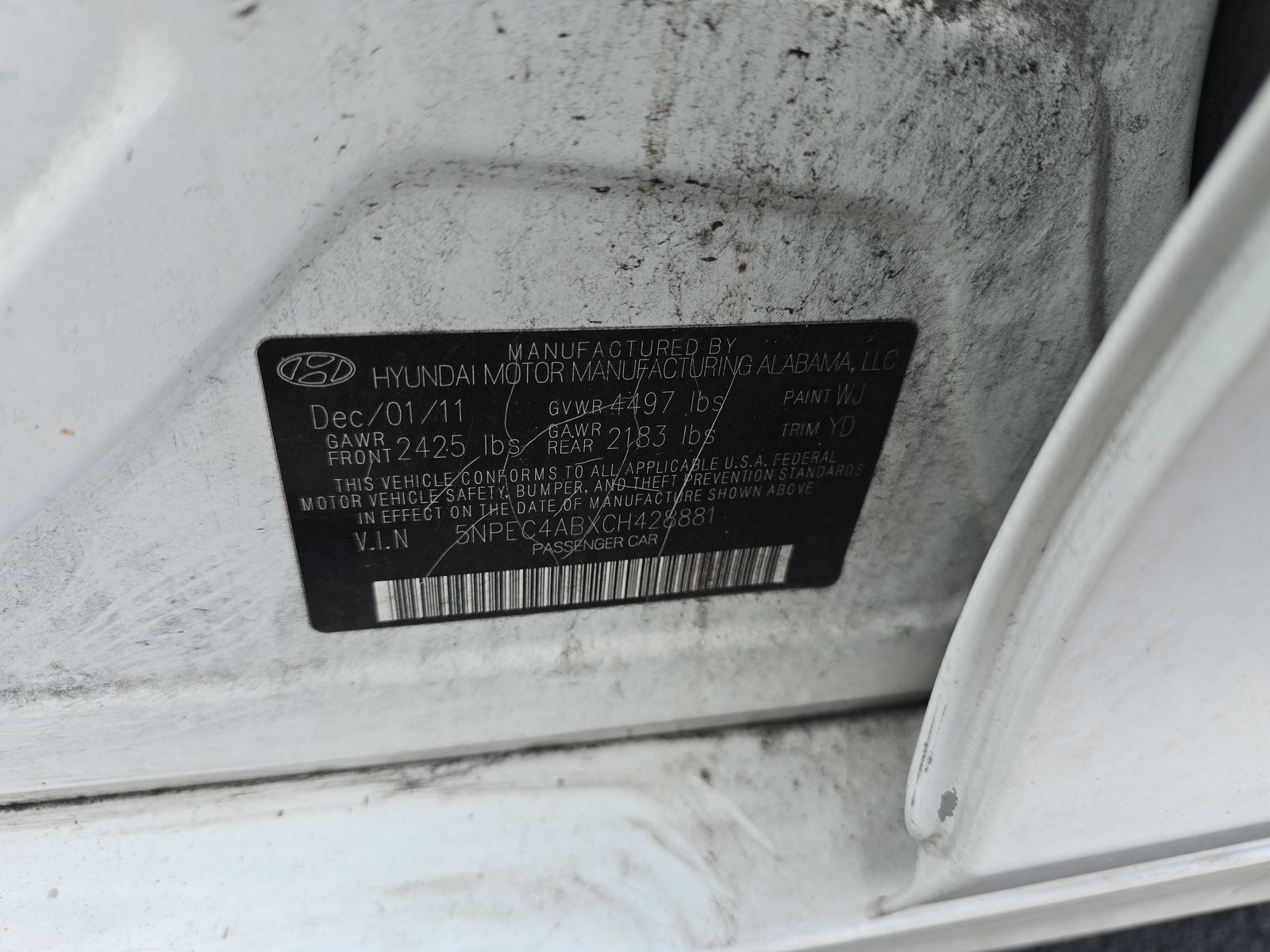 2012 Hyundai Sonata Limited FWD