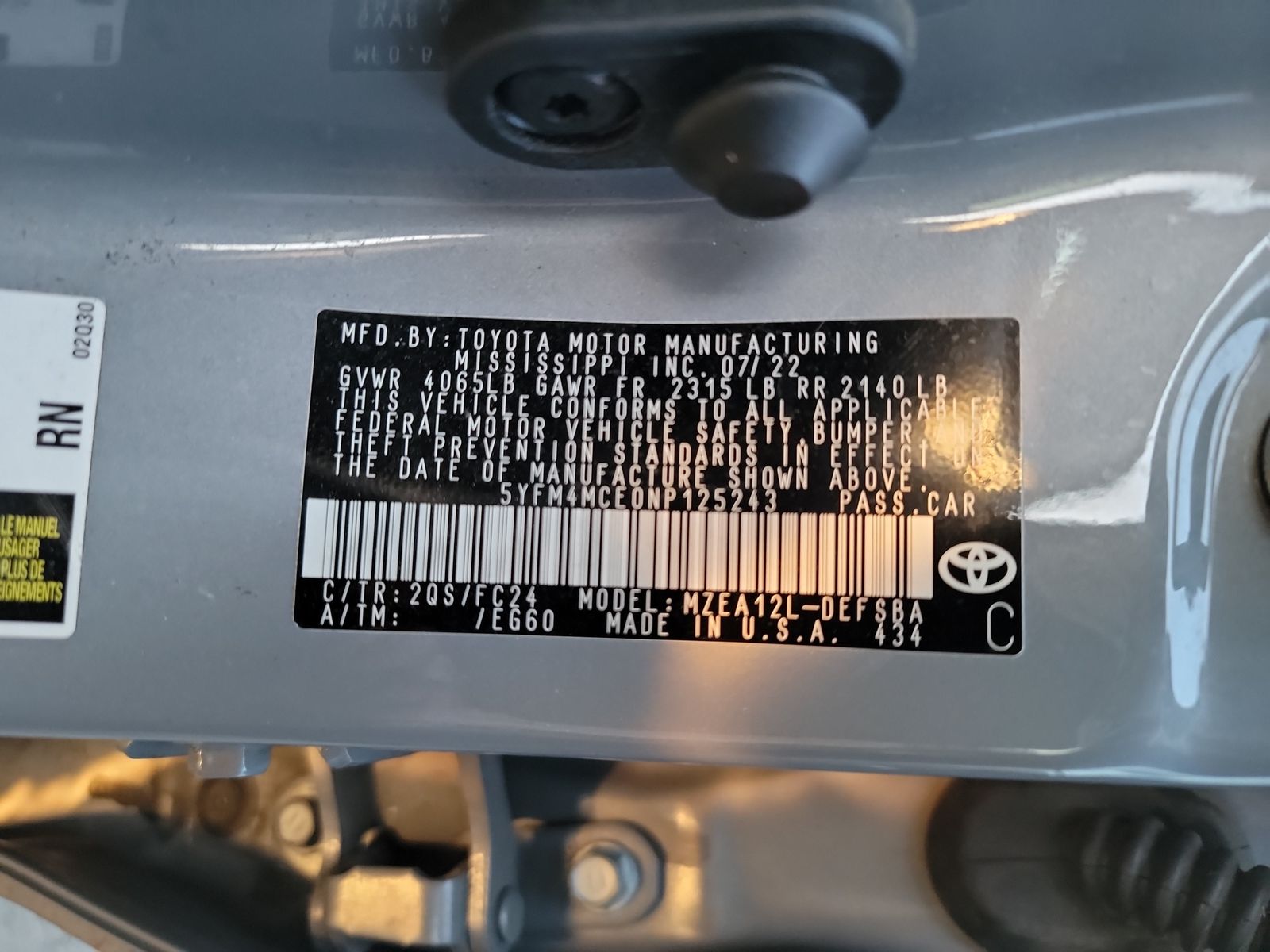 2022 Toyota Corolla SE APEX Edition FWD