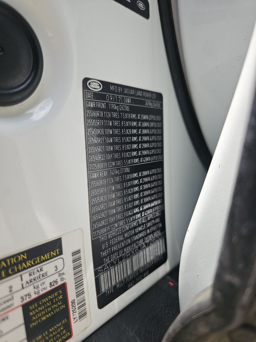 2018 Land Rover Range Rover Velar R-Dynamic SE AWD